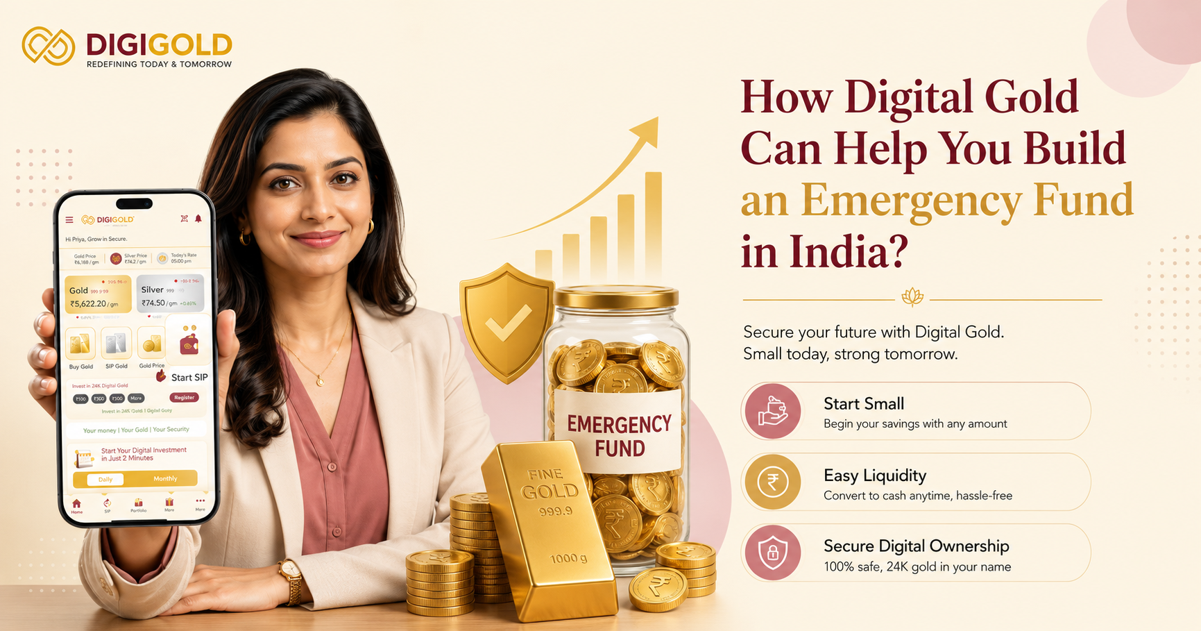 How Digital Gold Can Help You Build an Emergency Fund in India