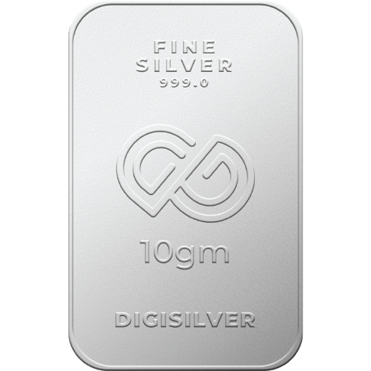 DG 10 Gram Silver Mint Bar 24k (99.9%)