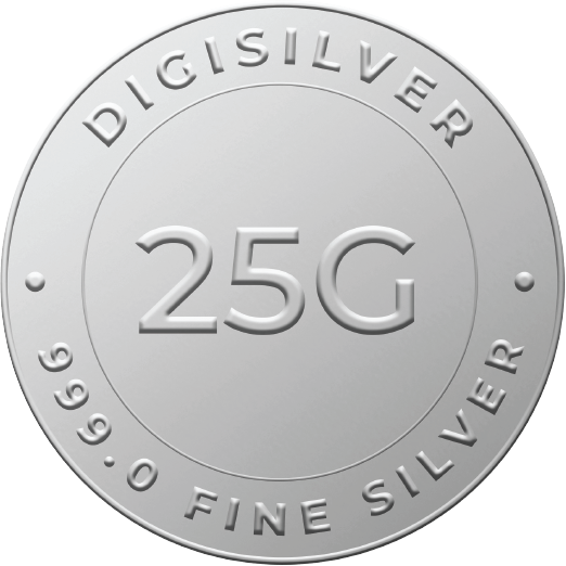 DG 25 Gram Silver Coin 24k (99.9%)