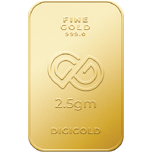 DG 2.5 Gram Gold Mint Bar 24k (99.9%)