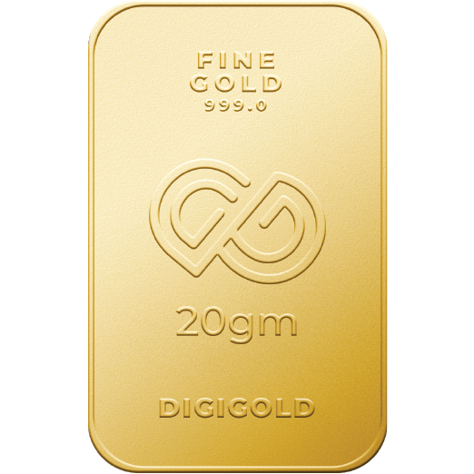 DG 20 Gram Gold Mint Bar 24k (99.9%)
