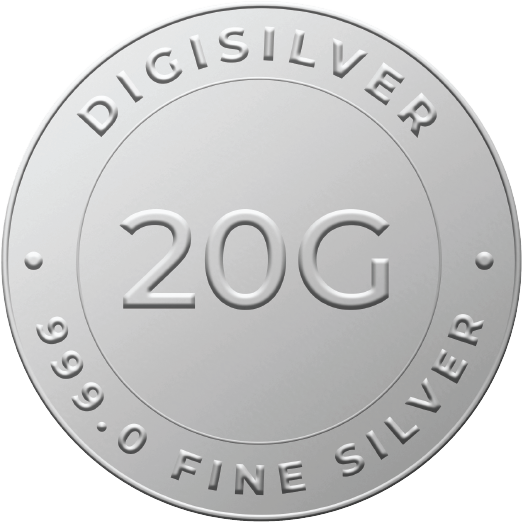 DG 20 Gram Silver Coin 24k (99.9%)