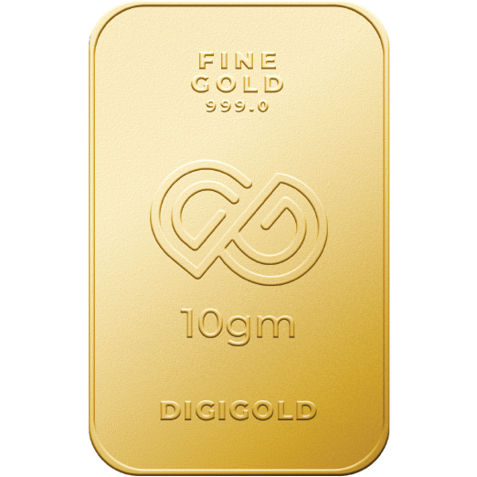 DG 10 Gram Gold Mint Bar 24k (99.9%)