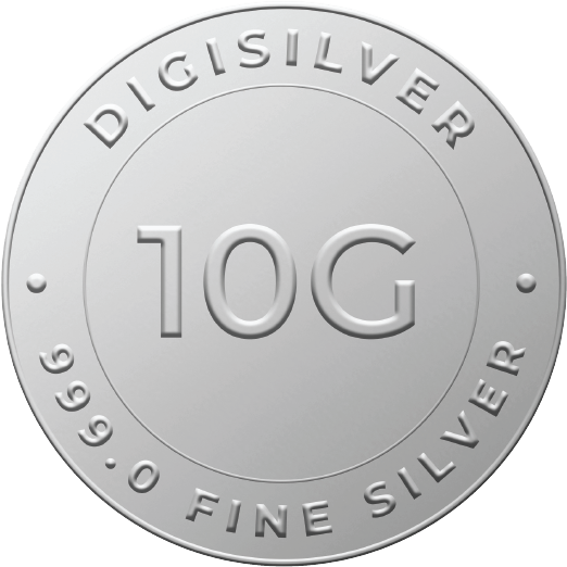 DG 10 Gram Silver Coin 24k (99.9%)